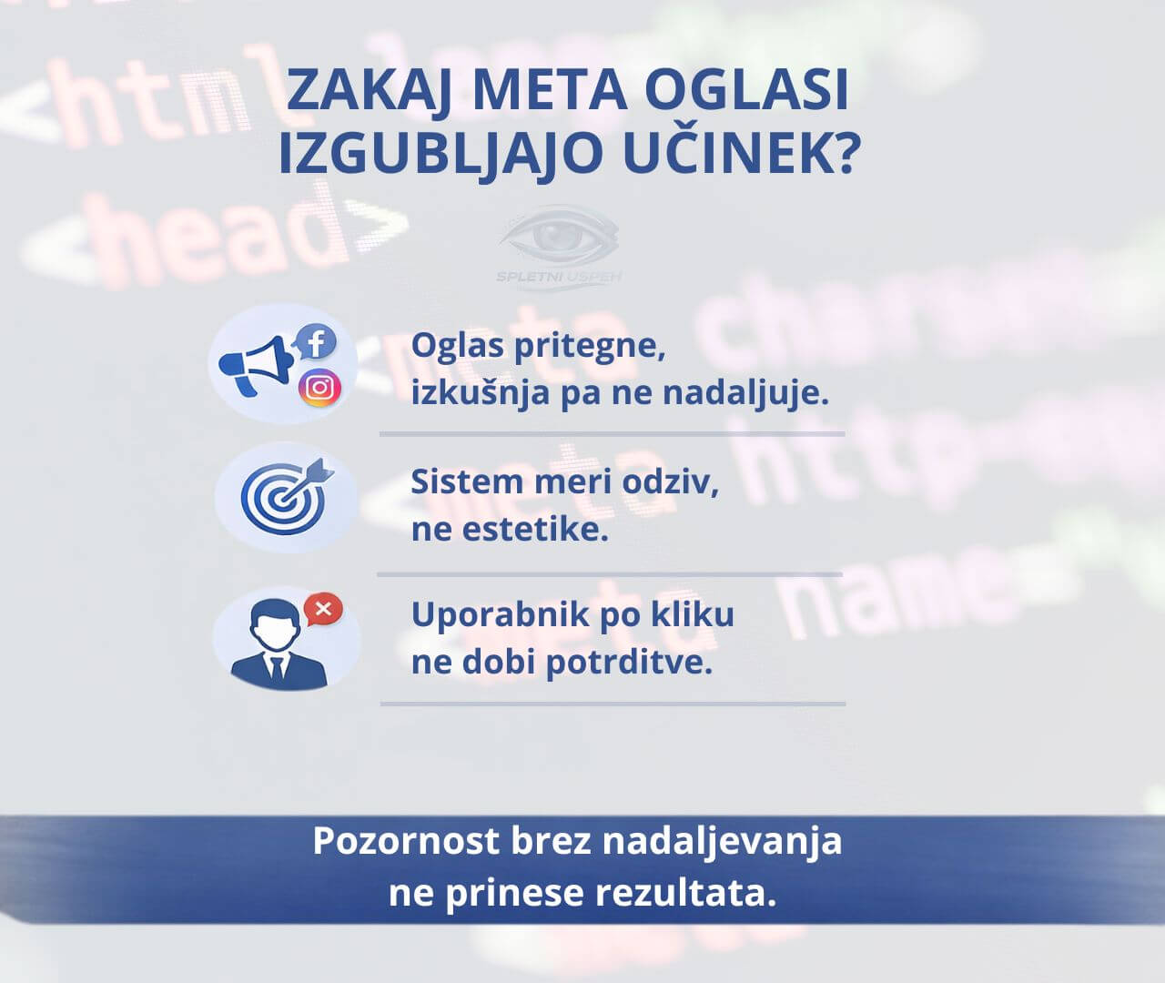 Zakaj Facebook in Instagram danes ne nagrajujeta več “lepih” oglasov