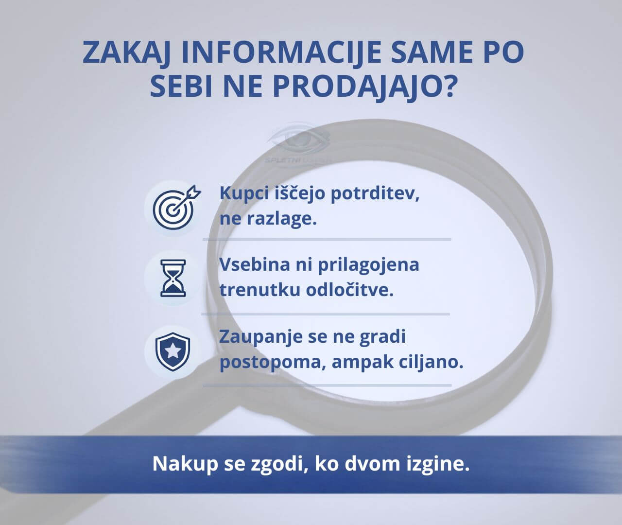 Zakaj kupci danes ne kupijo zato, ker nimajo informacij – ampak ker nimajo zaupanja