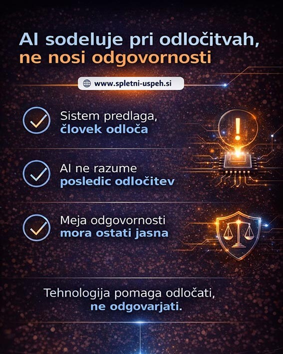 Zakaj AI ne razume odgovornosti, čeprav sprejema odločitve?