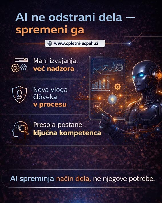 Zakaj AI ne zmanjšuje dela, ampak ga spremeni?