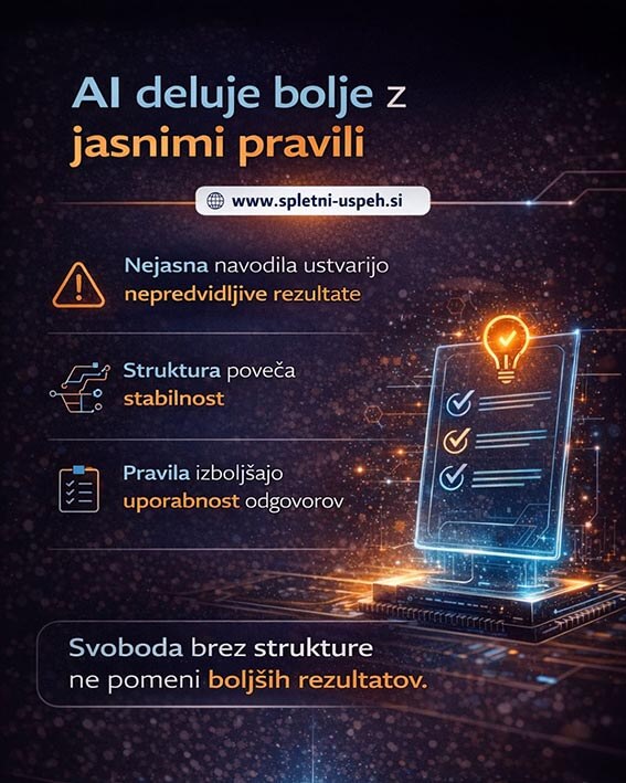 Zakaj AI potrebuje jasna pravila, ne več svobode?